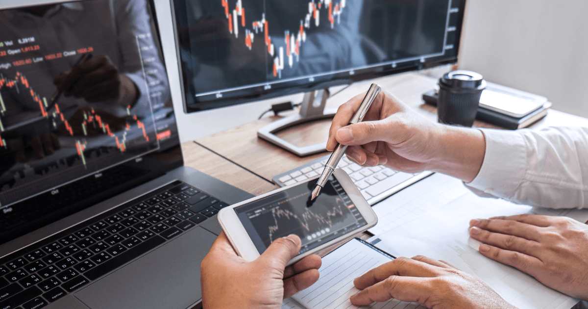 Illustration av investeringsplattformar och digitalt sparande