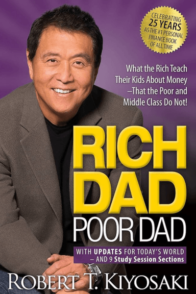 Omslag: Rich Dad Poor Dad av Robert Kiyosaki