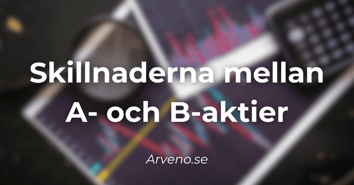 A- och B-aktier: skillnader i rösträtt, utdelning och likviditet (illustration)