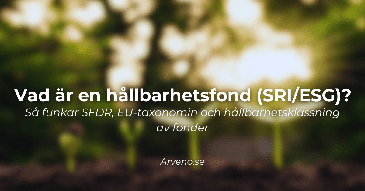 Illustration: hållbarhetsfonder ESG/SRI/Impact