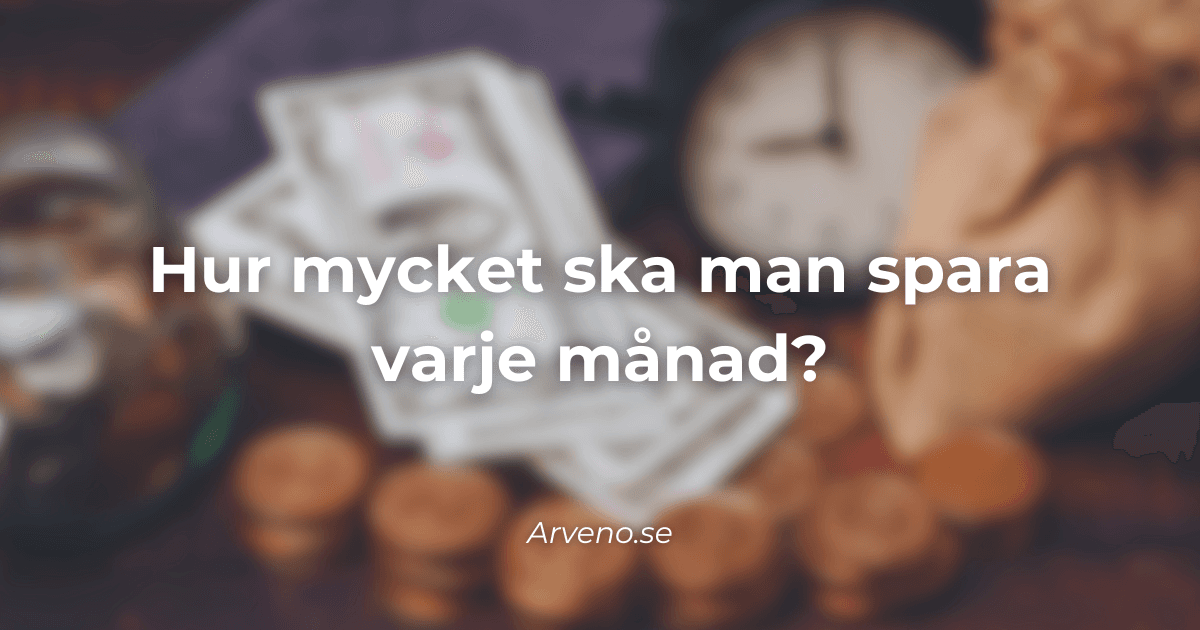 Hur mycket ska man spara varje månad – exempel på månadssparande, buffert och 50/30/20-regeln (illustration)