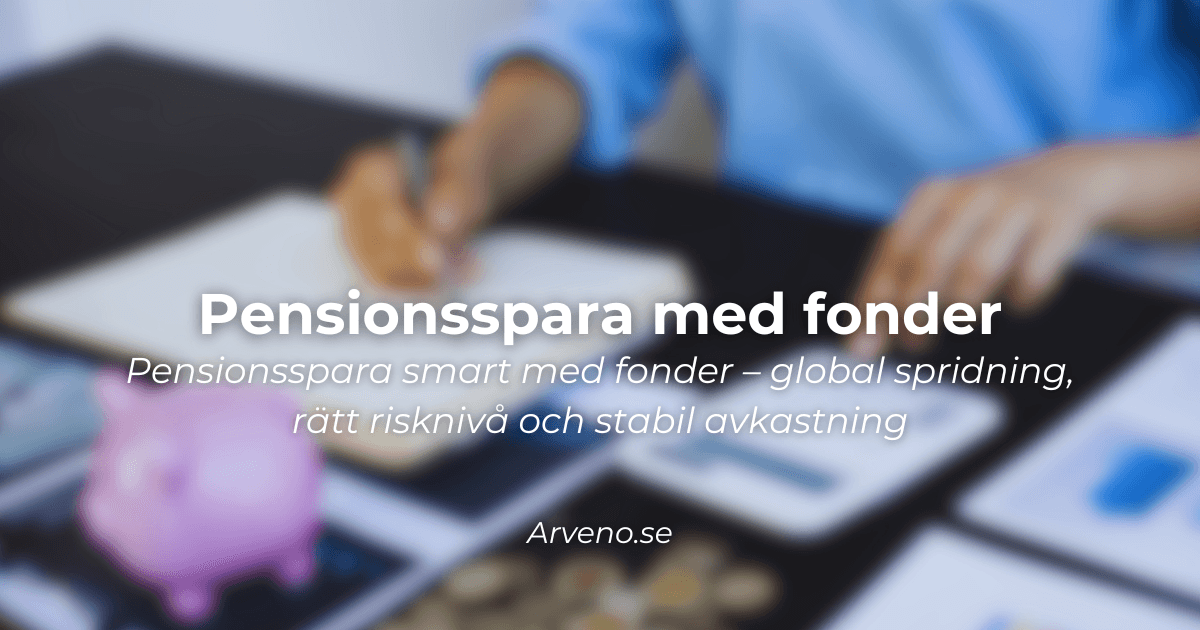Illustration pensionssparande med fonder