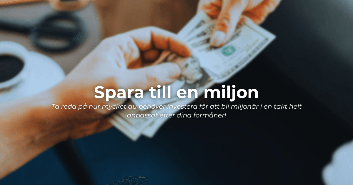 Spara till en miljon – månadssparande och ränta på ränta