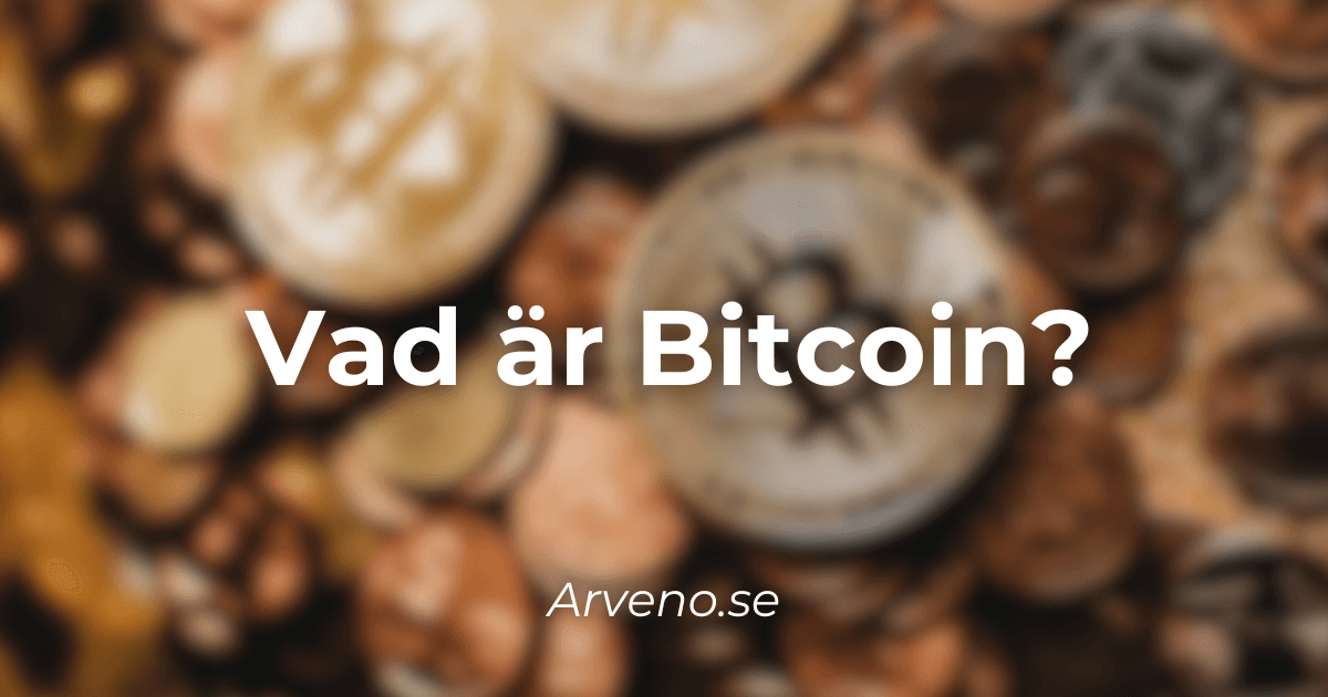 Vad är Bitcoin – illustration av blockkedjeteknik och BTC-symbol