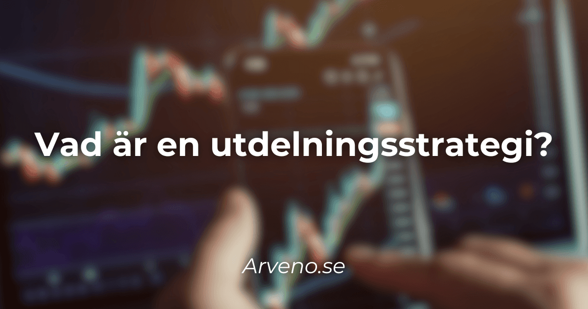 Illustration av utdelningsstrategi med aktier och passiv inkomst – Arveno